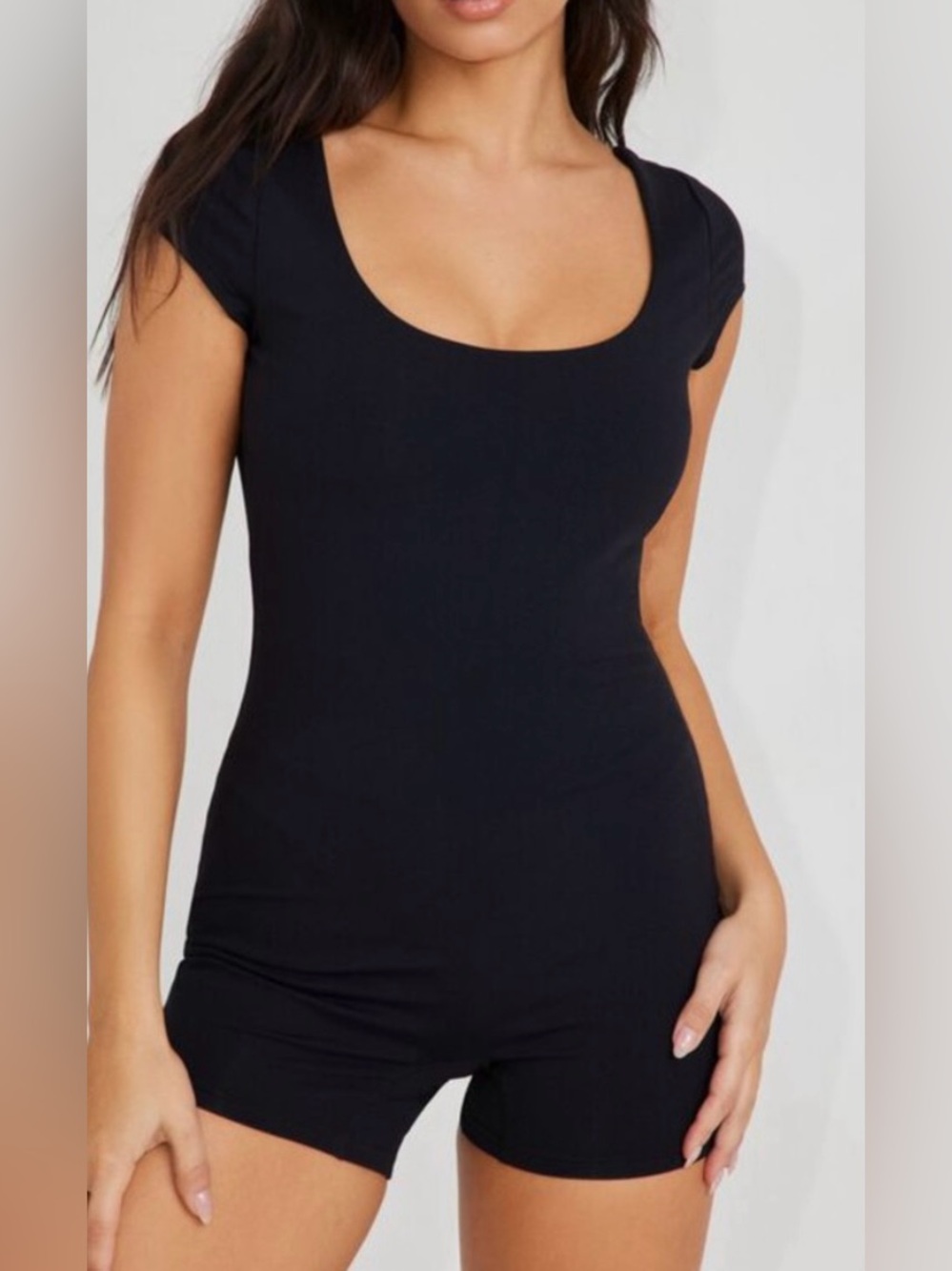 NWT Garage Nikki Open Back SS Romper